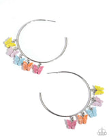 Hoop Earring: "Bemusing Butterflies - Multi - EP-291