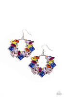 Earring: "Wreathed in Watercolors - Multi - EF-473