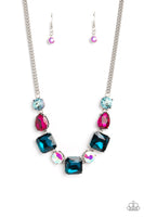 Necklace: "Elevated Edge - Multi - NS-592