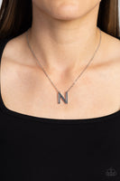 Leave Your Initials - Silver - N - NS-664